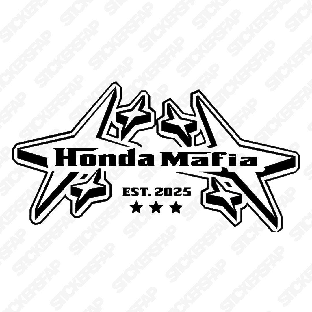 Pegatina Honda mafia grande
