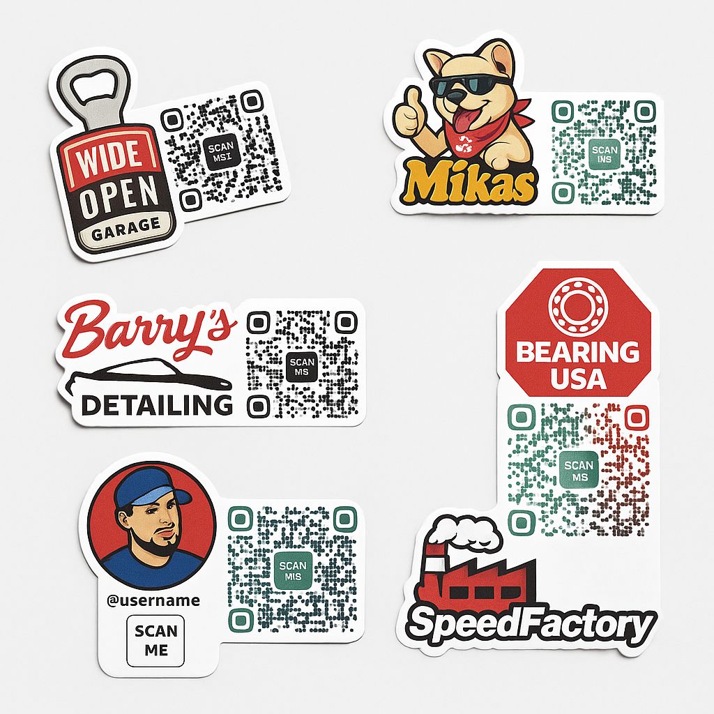 Pegatina personalizada QR