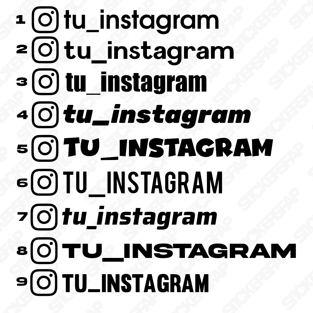 Pegatinas Instagram (2 uds)