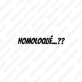 Pegatina homoloque?
