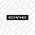 Tapamatrículas Civic