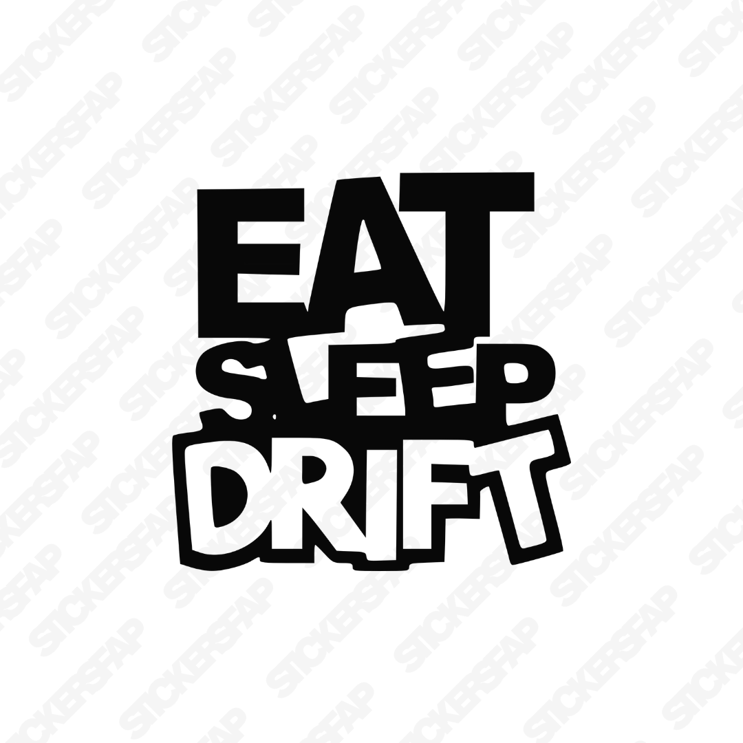 Pegatina eat sleep drift