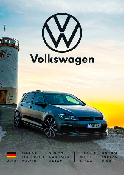 Póster coche personalizado specs