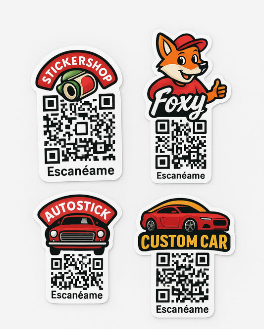Pegatina personalizada QR