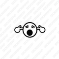 Pegatina emoji oidos
