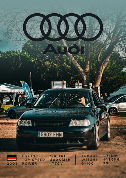 Póster coche personalizado specs