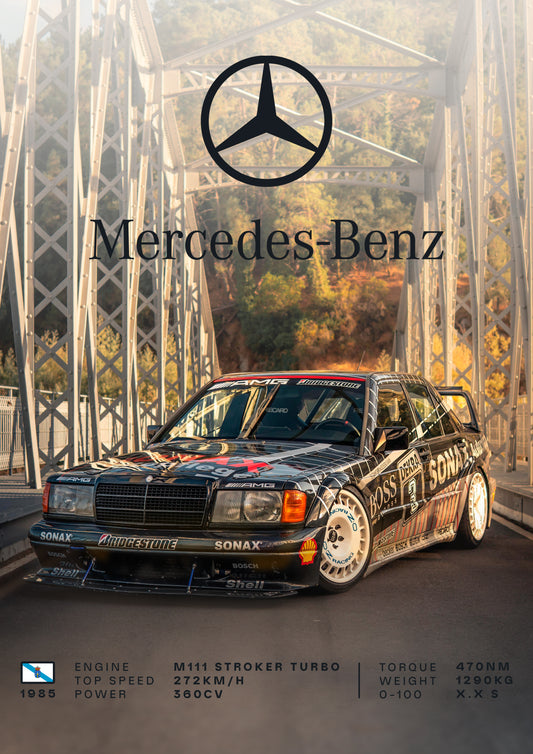 Póster coche personalizado specs