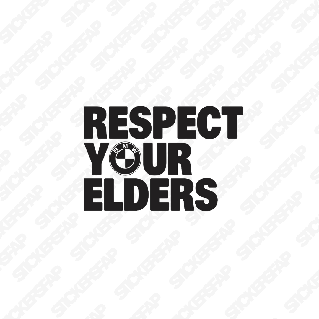 Pegatina Respect your elders