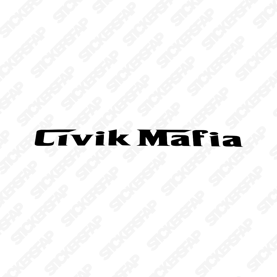 Pegatina Civic mafia pequeña