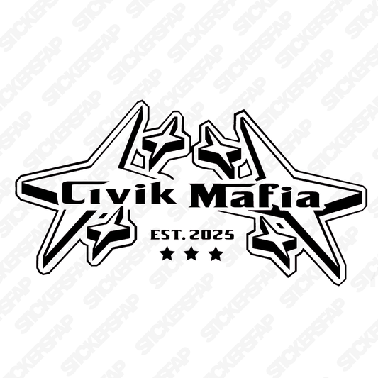 Pegatina Civic mafia grande