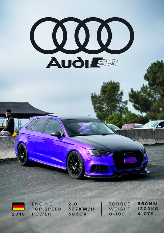 Póster coche specs