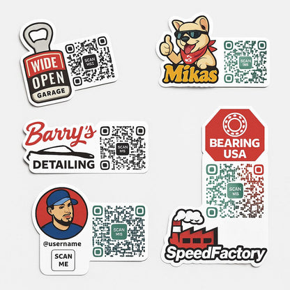 Pegatina personalizada QR